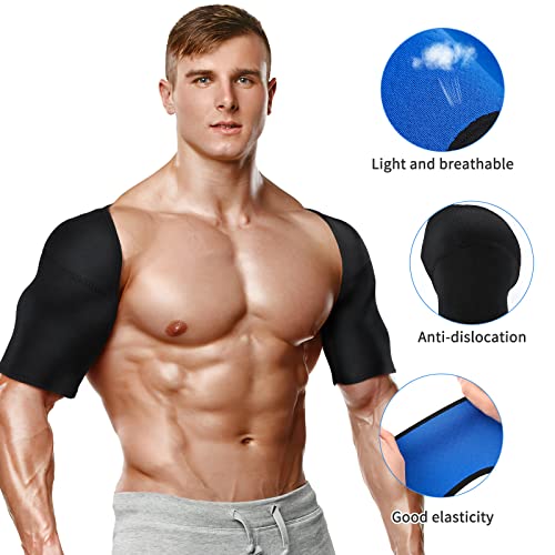 EXCEART Double Shoulder Support Shoulder Wrap Protector Shoulder Strap Brace for Outdoor Hiking Lifting Sports (Size L)