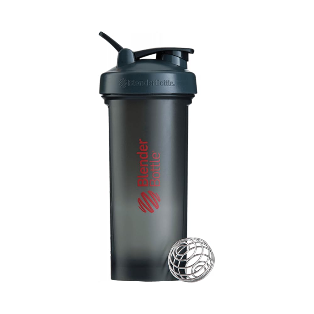 BlenderBottle Pro45 Extra Large Shaker Bottle, Grey/Red