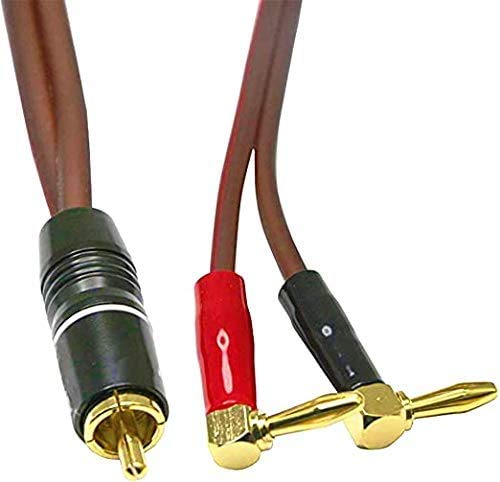XMSJSIY Banana Plug to RCA Speaker Cable,Speaker Wire R