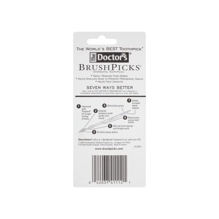 The Doctor&#39;s Brushtal Toothpicks | 120-Picks per pack | (3-Pack)