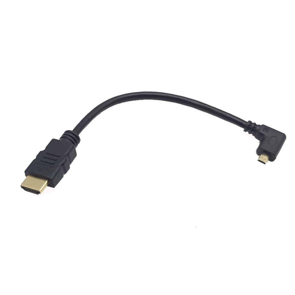 Seadream 8inch 90 Degree Left Angle Micro HDMI Male To 