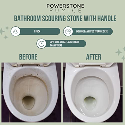 Powerstone Pumice Stone Toilet Bowl Cleaner with Handle