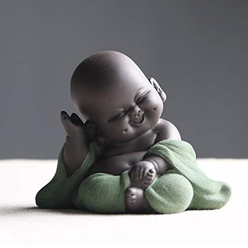 Kingzhuo Ceramic Little Cute Buddha Statue Monk Figurin