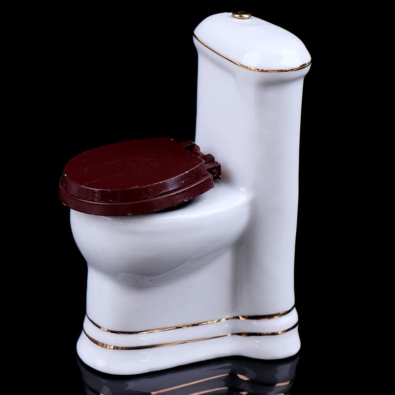1:12 Dollhouse Miniature Porcelain Bathroom Set 5 PCS W