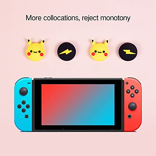 Cute Switch Thumb Grip Caps Compatible with Nintendo Switch OLED/Lite Console, Kawaii Soft Silicone Analog Stick Button Cover for Ns Joycon Controller,4PCS Anime Joystick Caps (Kitty)