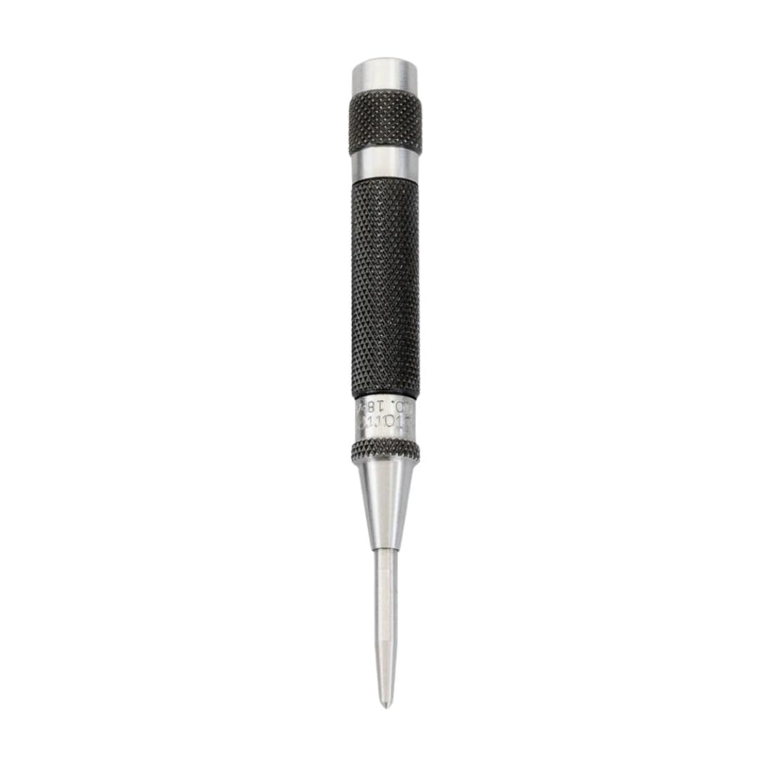 Automatic Center Punch with Hardened Steel Metal - 100mm Length, 11mm Punch Diameter Tapered Point - 18AA