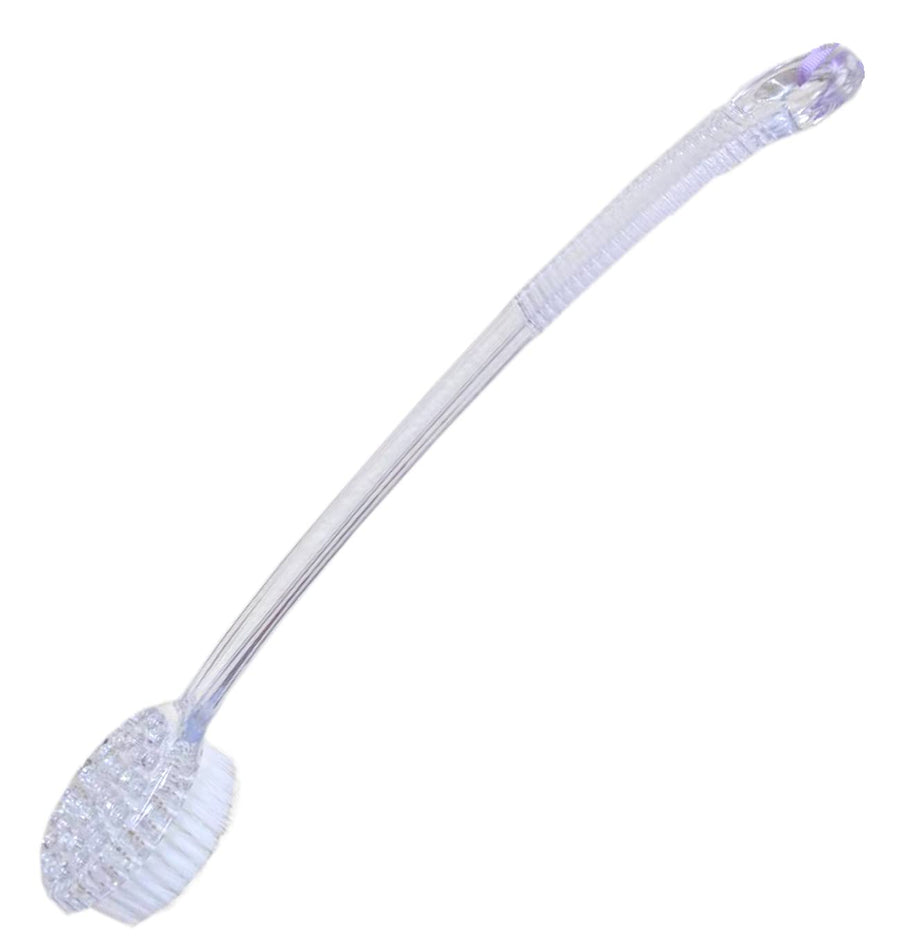 Exfoliating Bath Brush (15.5in) (Clear Handle)
