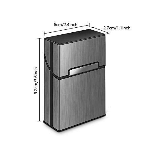 3pcs Lightweight Aluminium Cigarette Case (Gray, Rose, 