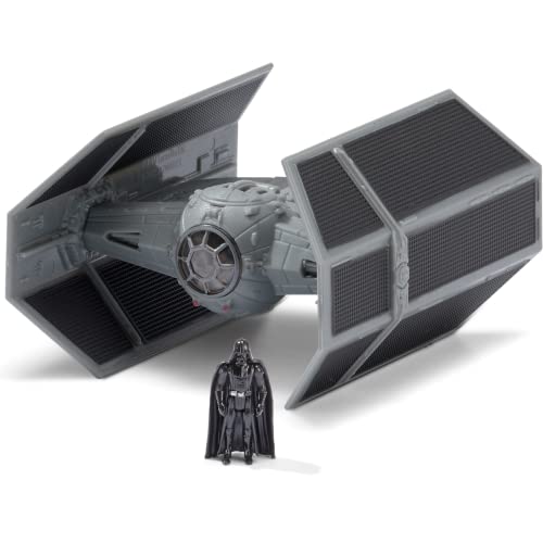 Micro Galaxy Squadron Starfighter Class Darth Vader’S TIE Advanced - 5-Inch Vehicle with 1-Inch Micro Figure,Black