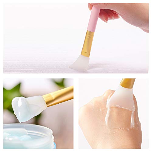 Cuttte 4pcs Silicone Face Mask Applicators, Flexible Fa