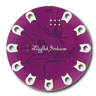 Lilypad Development Main Board - The Silver Dollar Sized Arduino Compatible Designed for e-Textile and Wearable Projects– Power by Battery or USB Connector Cable.
