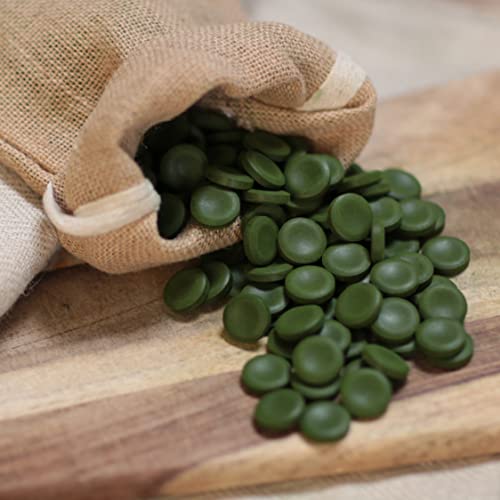 Rejuv-A-Wafers Daily Dog Cat &amp; Animal Superfood Supplement - Green Microalgae &amp; Eleuthero Bits - Vitamins, Minerals, Antioxidants Support Immune Defense, Gut Health - 60 Wafers