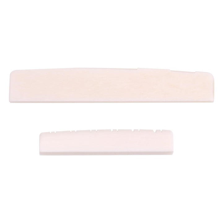 Guitar Bone Saddle Nut, 12 String Folk Acoustic Guitars Bone Guitar Bridge Saddle and Nut Set
