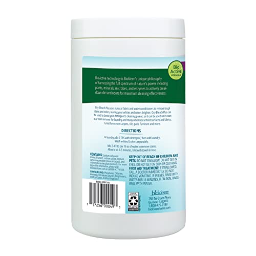 Biokleen Laundry Oxygen Bleach Plus 32 HE Loads - Conce