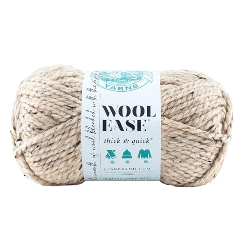 Lion Brand Wool-Ease Thick &amp; Quick Yarn (123) Oatmeal