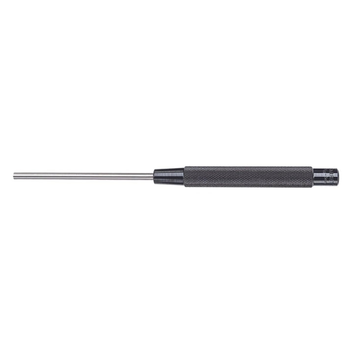 Extra-Long Drive Pin Punch with Knurled Grip for Driving Pins Into or Out of a Workpiece - Hardened and Tempered Steel, 8 Length, 3/16 Punch Diameter - 248B