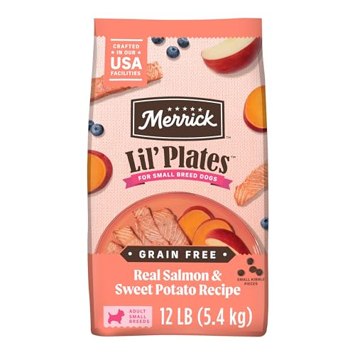 Lil’ Plates Premium Grain Free Dry Dog Food for Small Dogs, Real Salmon and Sweet Potato Kibble - 12.0 lb. Bag