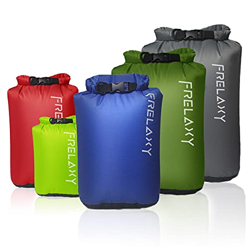 Dry Bag 3-Pack/5-Pack, Ultralight Dry Sack, Outdoor Bags Keep Gear Dry for Hiking, Backpacking, Kayaking, Camping, Swimming, Boating
