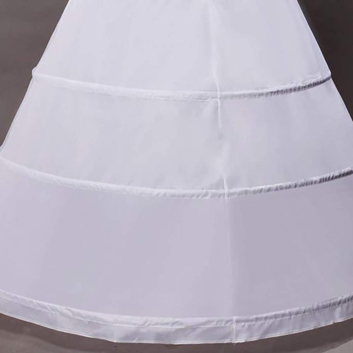ZLQQ Women&#39;s 4-Hoop A-Line Floor Length Wedding