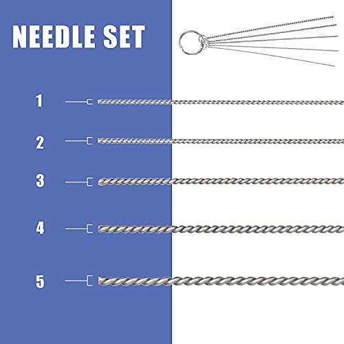 3 Set Airbrush Spray Cleaning Repair Tool Kit Stainless steel Needle Brush Set