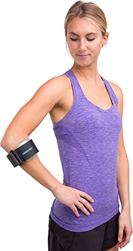 Pneumatic Armband: Tennis/Golfers Elbow Support Strap, Black