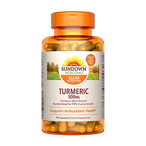 Sundown Turmeric Supplement, 500 mg, Supports Antioxida