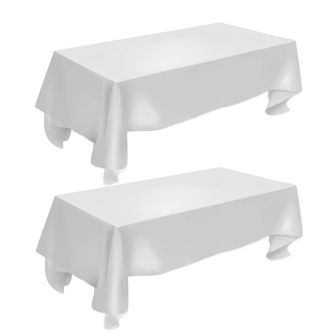 57&#39;&#39;x86&#39;&#39; Durable Tablecloth Satin Table Linens for Rectangular Tables Wedding Party Table Cloth Kitchen Dinning (Gold, Rectangle)