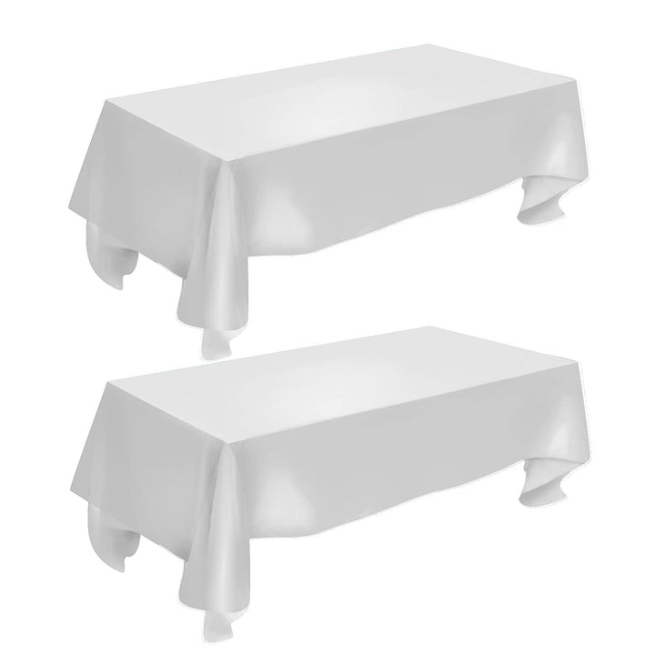 57&#39;&#39;x86&#39;&#39; Durable Tablecloth Satin Table Linens for Rectangular Tables Wedding Party Table Cloth Kitchen Dinning (Gold, Rectangle)