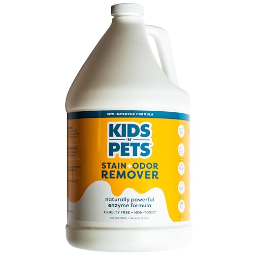 KIDS &#39;N&#39; PETS - Instant All-Purpose Stain &amp; Odor Remover – 128 fl oz (Packaging May Vary) - Permanently Eliminates Tough Stains &amp; Odors – Even Urine Odors - No Harsh Chemicals, Non-Toxic &amp; Child Safe