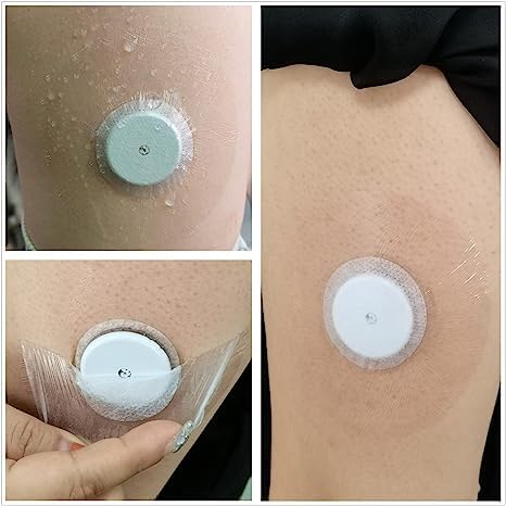 Freestyle Sensor Covers 40Pack, Libre 1/2/3 Sensor Covers Waterproof Sensor Patches for Enlite Medtronic Guardian CGM Tape, Non-adhesive on The Center 14 Days Long Stay Hypoallegenic