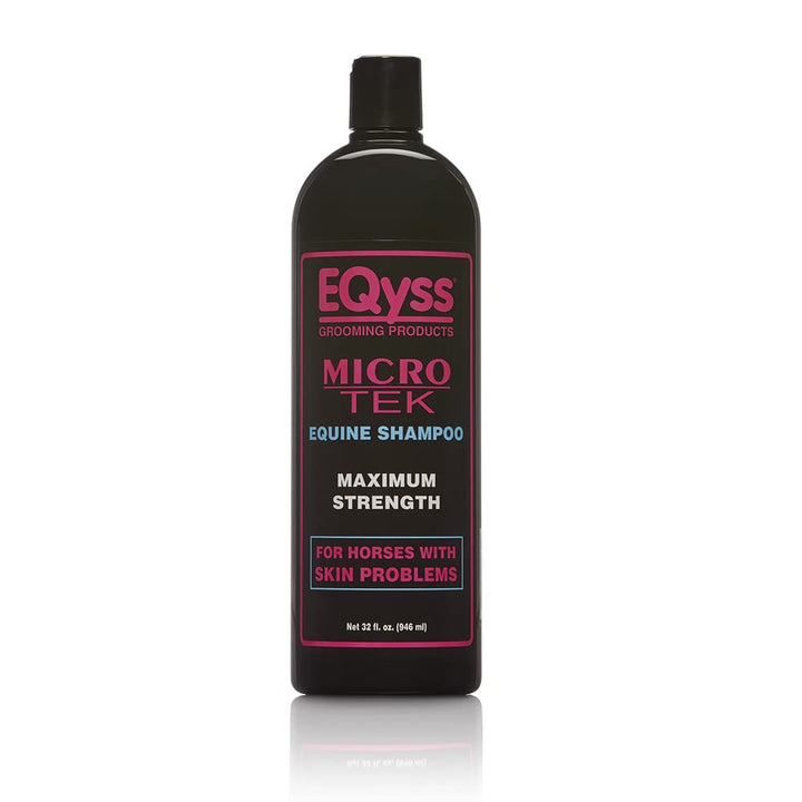 EQyss Micro-Tek Equine Itch Relief Shampoo - Soothes Irritated Skin, Stops Itching, Scratching, Rubbing - for all Horses, Ponies, Mares, Foals (32 oz)