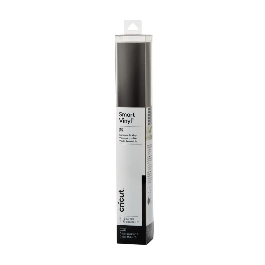 Smart Removable Vinyl (13in x 3ft, Black) for Explore and Maker 3 - Matless cutting for long cuts up to 12ft
