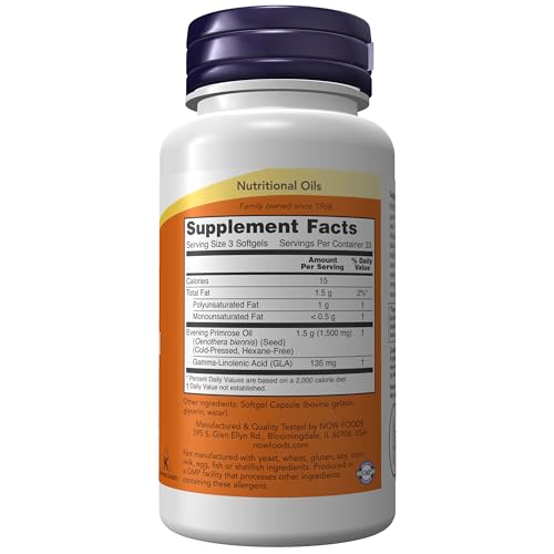 NOW Foods Supplements, Evening Primrose Oil 500 mg with