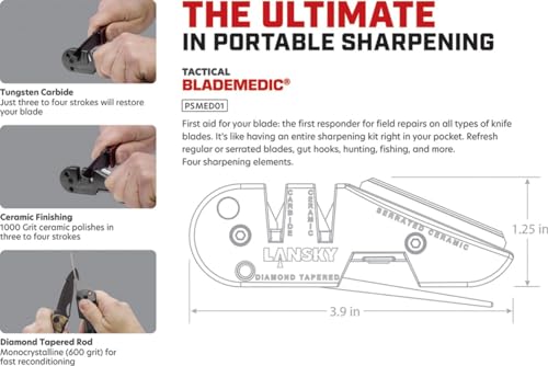 Lanksy Blademedic 4-in-1 Knife Sharpener - PSMED01