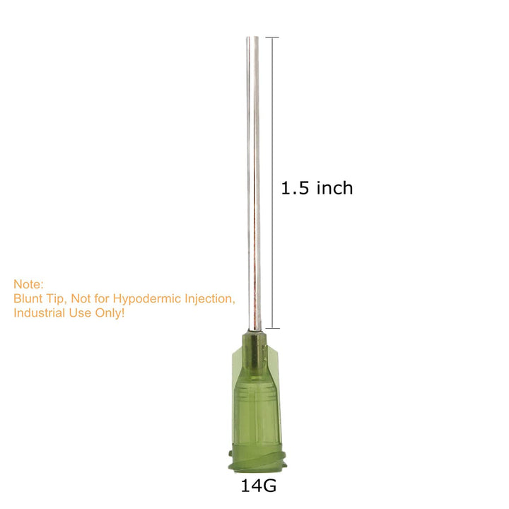 Syringe Blunt Tip Needles Caps Refilling and Measuring Liquids, Adhesives, Oil or Glue Applicator (3ml)