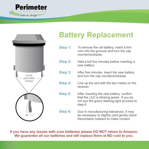 Four Pack Dog Fence Batteries for Invisible Fence R21 or R51 Receiver Collars (4-Pack)