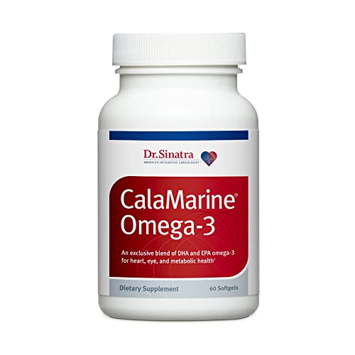 Clinical Grade CalaMarine Omega-3 Supplement with DHA and EPA for Brain, Heart, and Eye Health (60 softgels)