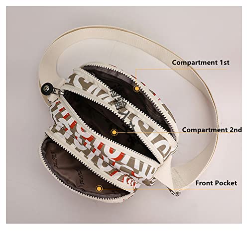 Crossbody Purses for Women Lightweight Small Travel Bag Shoulder Purses and Handbags with Multi Zipper Pockets (Colorful Flower)