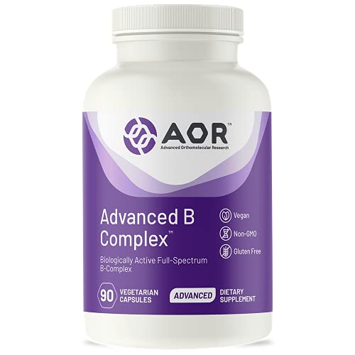 , Advanced B Complex, Multivitamin Support for Energy, Stress and Metabolism, Dietary Supplement, 90 Capsules (90 Servings)