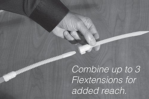 Flextension Caulking Tube Tip, Reusable and Removable Caulk Gun Nozzles for Hard to Reach Areas, Bends up to 180 Degrees, Caulking Tips, 3- Count (Pack of 1)