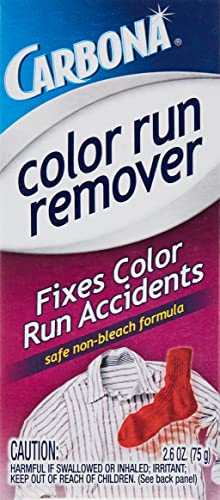 Carbona® Color Run Remover | Powerful Color Bleed Eliminator | Fixes Color Run Accidents | 2.6 Oz, 1 Pack