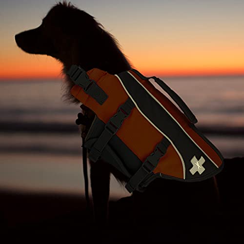 Top Paws Adjustable Reflective Life Jacket Dog Water Flotation Vest Various Sizes (Extra Large (85-100))