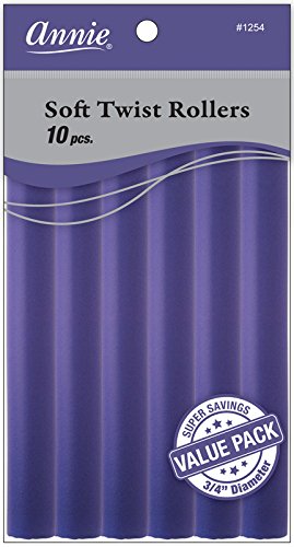 Soft Twist Rollers, Purple, 7 Inch, 10 Count