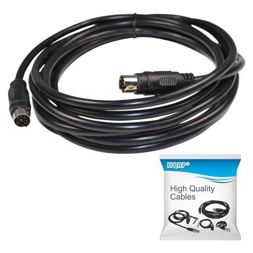 HQRP 9-pin Male to 9-pin Male (M/M) Audio Input Cable C