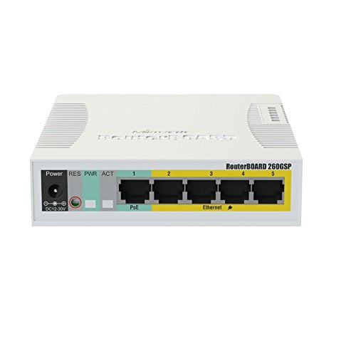 RB260GSP 5-Port Gigabit Ethernet Switch (CSS106-1G-4P-1S)