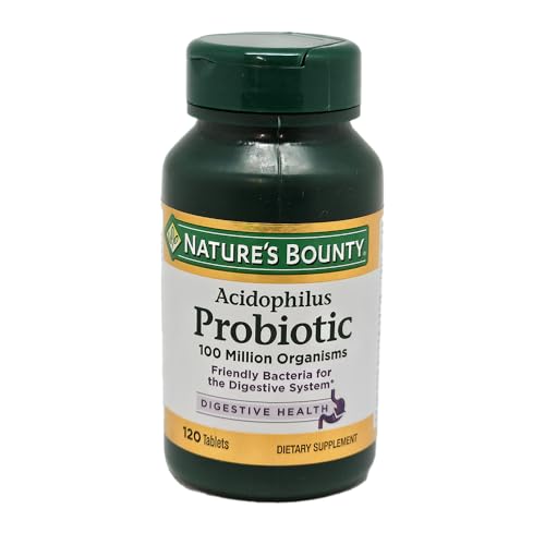 Nature's Bounty Probiotic Acidophilus Tablets, 120 Count