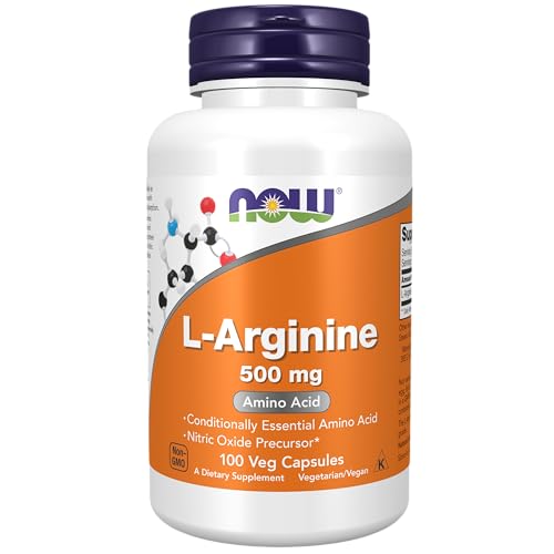 Now Foods L-arginine 500mg -Pack of 100 Capsules