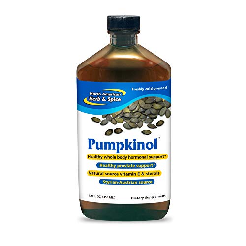 North American Herb &amp; Spice Pumpkinol - 12 fl. oz. - Healthy Hormone &amp; Prostate Support - Natural Source of Vitamin E &amp; Sterols - Contains Oreganol P73 Oregano Oil - Non-GMO - 24 Servings