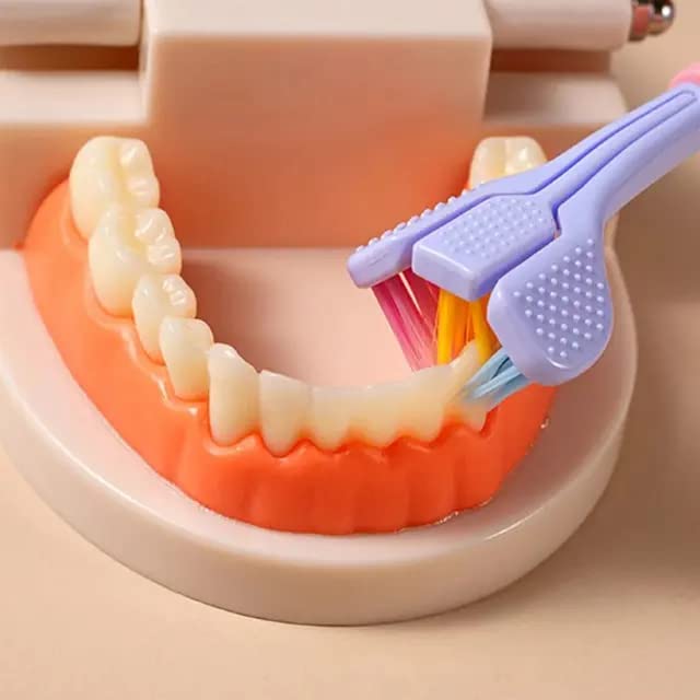 Purple 3-Sided Triple Angle Toothhugger Training Toothb