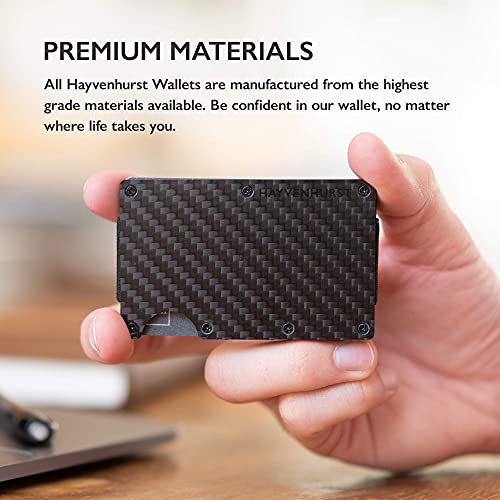 Wallet For Men - Reinvented Design Men&#39;s Wallet - Slim, Minimalistic &amp; Seamless, Blocks RFID Scanners, Holds 12 Cards &amp; Has a Money Clip (Carbon Fiber)